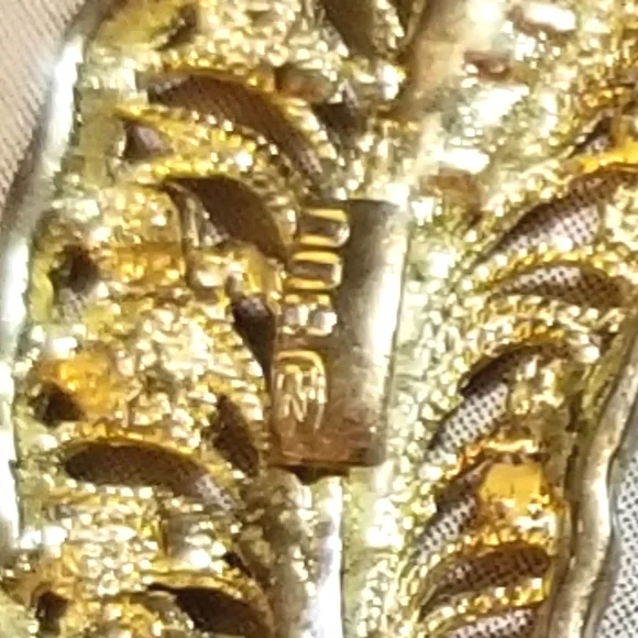 Art Deco Cannetille 800 Sterling Marcasite Feather Brooch - Picture 6 of 7